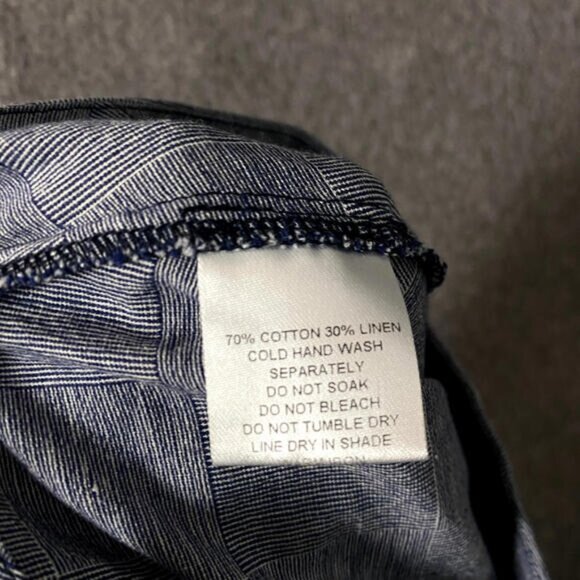 Alpha60 Women's Size XXS Blue High Rise Straight Leg Cropped Lagenlook Pants - Picture 7 of 10